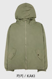 Spring hooded bar piece side banding wind jacket