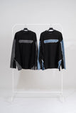Sis Cut Off Denim Long Sleeve T-Shirt