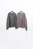 Olide Pigment Dyed Embroidery Hooded Zip-Up