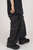 Kenny Zipper Cargo Denim Pants