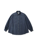 [AG] Pleated Chambray Shirt