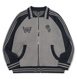 [2-WAY] Sweet Cherry Knit Zip-Up