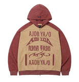 [PBA] Total Logo Applique Zip-Up Hoodie