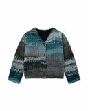 Reversible Gradation Wool Cardigan