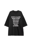 Grafia Slogan Short Sleeve T-shirt