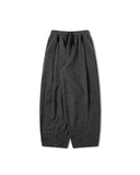 Deep Tuck Herringbone Balloon Pants