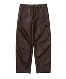 Vegan Leather Curved Pants
