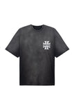 Cross Vintage Washing Over Short Sleeve T-Shirt