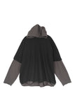 Diela Layered Hood Long Sleeve T-Shirt