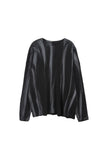 Ken Oil Washing Waffle Long Sleeve T-Shirt