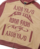 [PBA] Total Logo Applique Zip-Up Hoodie