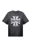 Cross Vintage Washing Over Short Sleeve T-Shirt