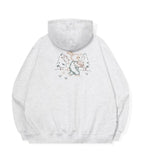 Bunny Flower Embroidered Hoodie