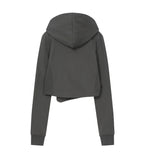 Cowl neck botton hoodie