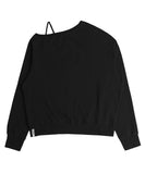 Twisted Button-Up Sweatshirt