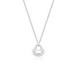 Champagne Moon Silver Hobo Necklace