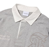 Applique Collar Rugby T-shirt