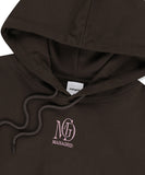 MGD SERIF LOGO CROP HOODIE