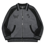 [2-WAY] Sweet Cherry Knit Zip-Up