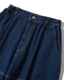 [AG] Stitch Panel Denim Balloon Pants