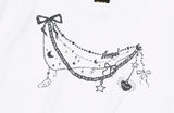 Angel Brooch Crop Short Sleeve Tee