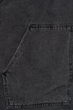 Poche denim hooded jacket