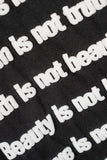 Grafia Slogan Short Sleeve T-shirt