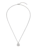 Champagne Moon Silver Hobo Necklace