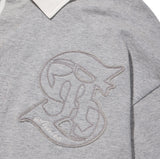 Applique Collar Rugby T-shirt