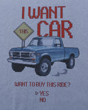 [AG] I WANT THIS CAR Half Tee