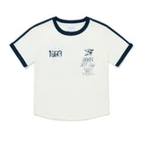 93 Track Crop Ringer T-Shirt
