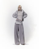 Belt Wide Sweat Pants