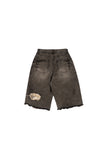 Rough Damage Bermuda Pants