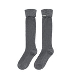 Shirring knee socks