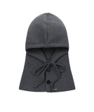 Two button hoodie balaclava