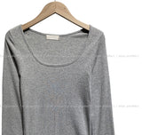 [U-BASIC] Sina Slimming Basic Square Long Sleeve