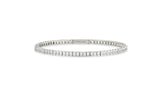 Essence Silver Square Channel Tennis Bracelet