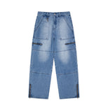 FATIGUE ZIP DENIM PANT