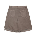 Washed Layered Skirt Shorts