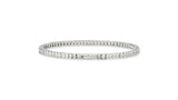 Essence Silver Square Channel Tennis Bracelet