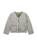 Reversible Gradation Wool Cardigan