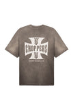 Cross Vintage Washing Over Short Sleeve T-Shirt