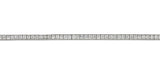 Essence Silver Square Channel Tennis Bracelet