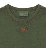Reverse Stitch Crop T-shirt