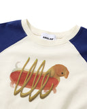 [AG] Hotdog Graphic Ringer Half Tee