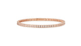 Essence Silver Square Channel Tennis Bracelet