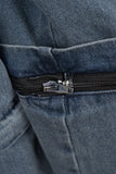 Kenny Zipper Cargo Denim Pants