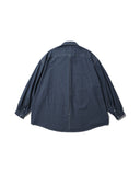 [AG] Pleated Chambray Shirt