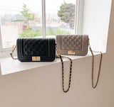 Chencid Quilted Cowhide Mini Shoulder Bag