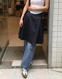 TARTAN CHECK PLEATS SK